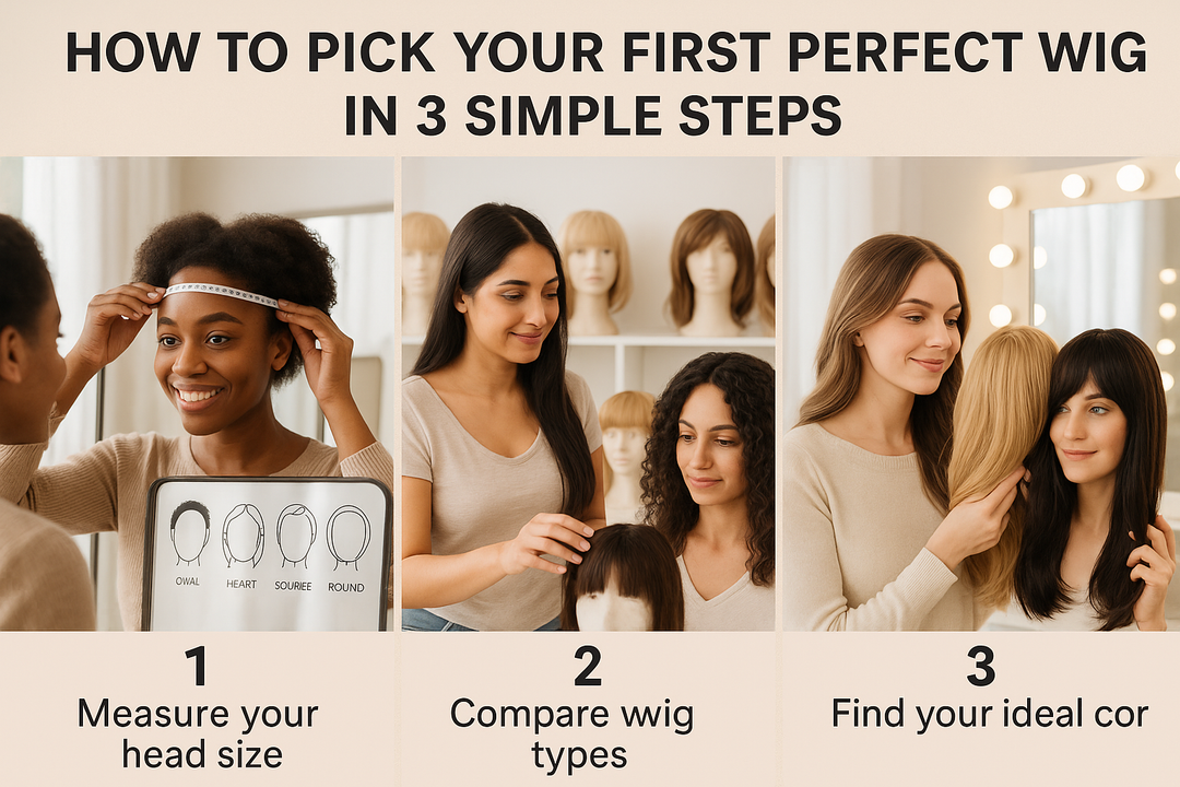 How to Pick Your First Perfect Wig: 3 Simple Steps for Beginners