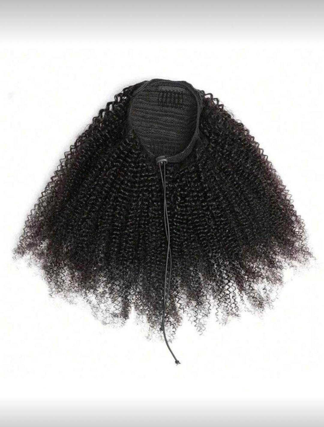 Afro Drawstring Ponytail Human Hair Bun For Women Brazilian Virgin Human Hair Afro Kinky Curly Clip In Ponytail Extension Human Hair Pieces Natural Color
