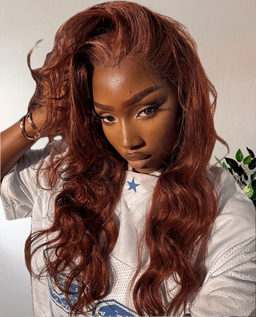 Fully Customised Auburn Bodywave Closure Wig