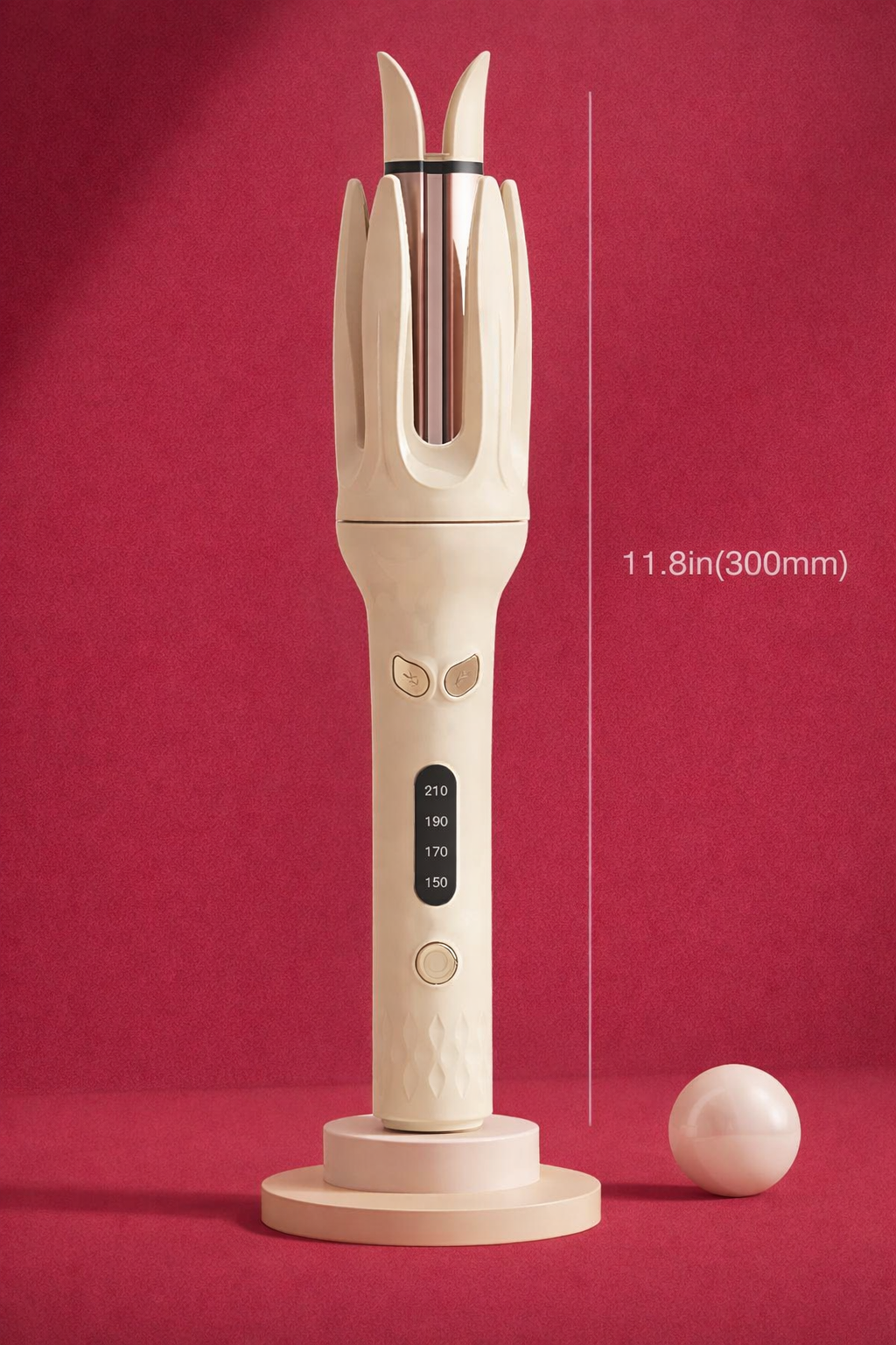 Xoticsista Automatic Curling Iron, Professional Auto Curler, 4 Temperature Settings & More Heating Modules, Fast Heating, Create Long-Lasting Beach Waves