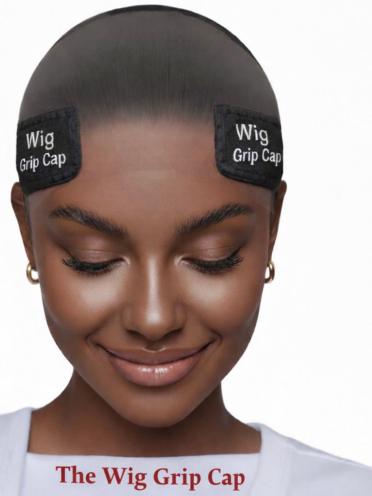 Lace Wig Grip Cap For Glueless Wig 9x6 Large Transparent Lace Reusable Wig Cap, Grip Cap For Lace Frontal Wigs To Keep Wigs In Place, Adjustable Wig Cap With Non Slip Grip Band For Women