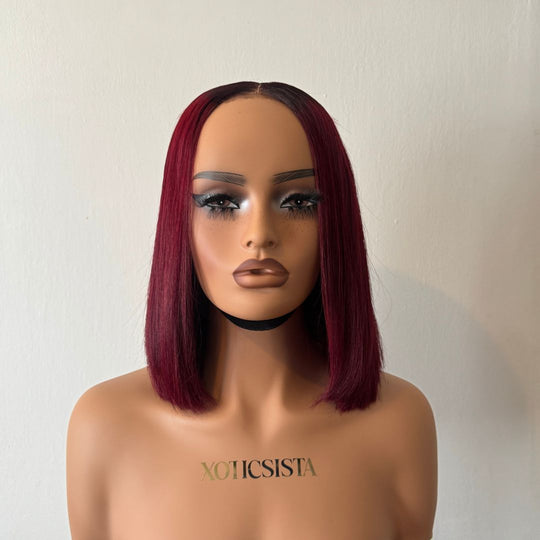 Rose Ready to Wear BURGANDY Clousure Wig