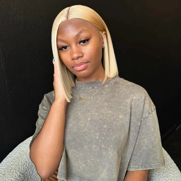 Ella 613 Transparent Lace Fully Customized Frontal Bob Wig