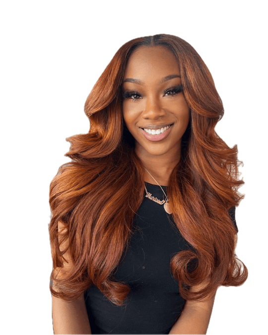 Fully Customised Auburn Bodywave Closure Wig