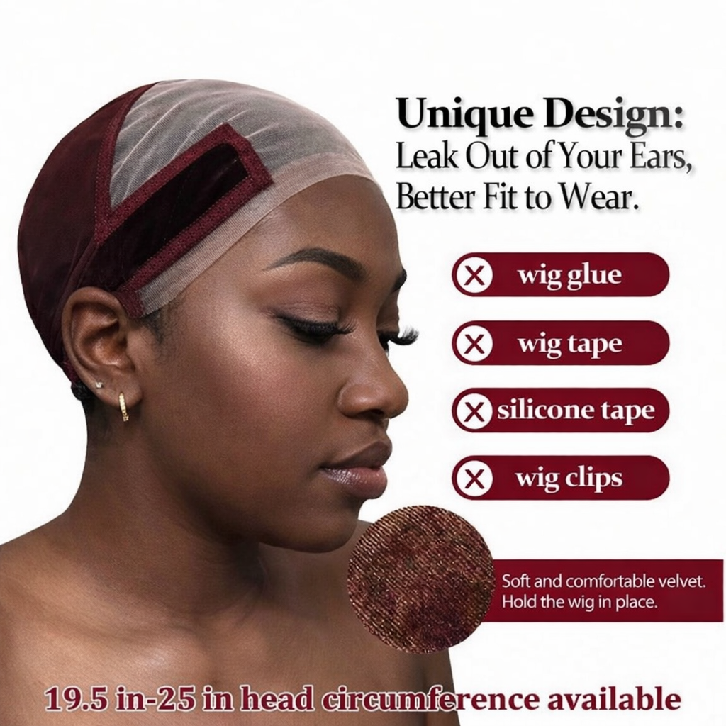 Lace Wig Grip Cap For Glueless Wig 9x6 Large Transparent Lace Reusable Wig Cap, Grip Cap For Lace Frontal Wigs To Keep Wigs In Place, Adjustable Wig Cap With Non Slip Grip Band For Women