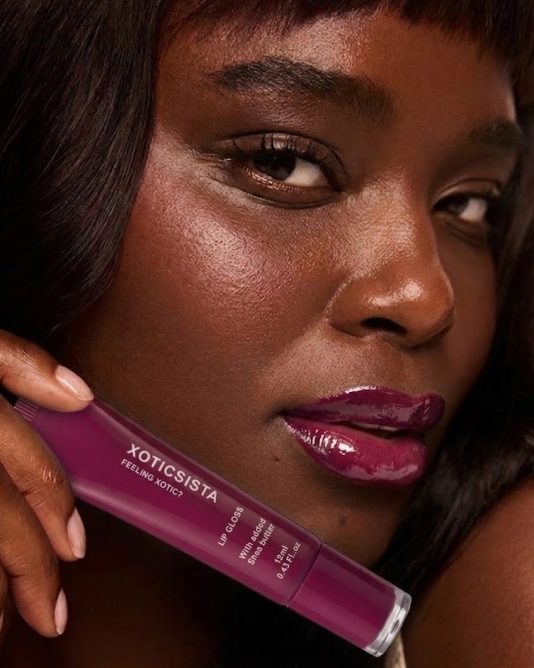 XOTICVEIL™ Hydrating High-Shine Lip Gloss with Shea Butter | XoticSista