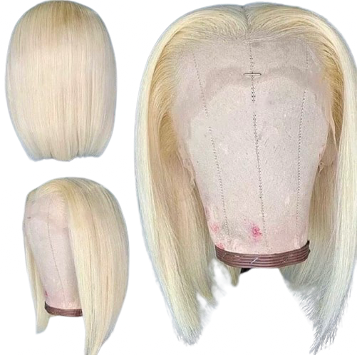 Blonde bob wig lace front human hair wigs