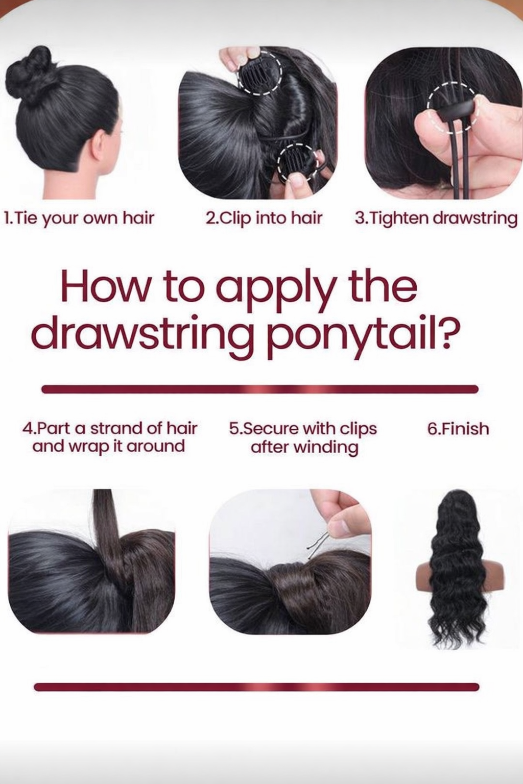 Afro Drawstring Ponytail Human Hair Bun For Women Brazilian Virgin Human Hair Afro Kinky Curly Clip In Ponytail Extension Human Hair Pieces Natural Color