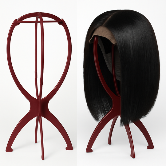Wig Stand Portable Wig Stand Durable Collapsible Wig Holder for All Wigs