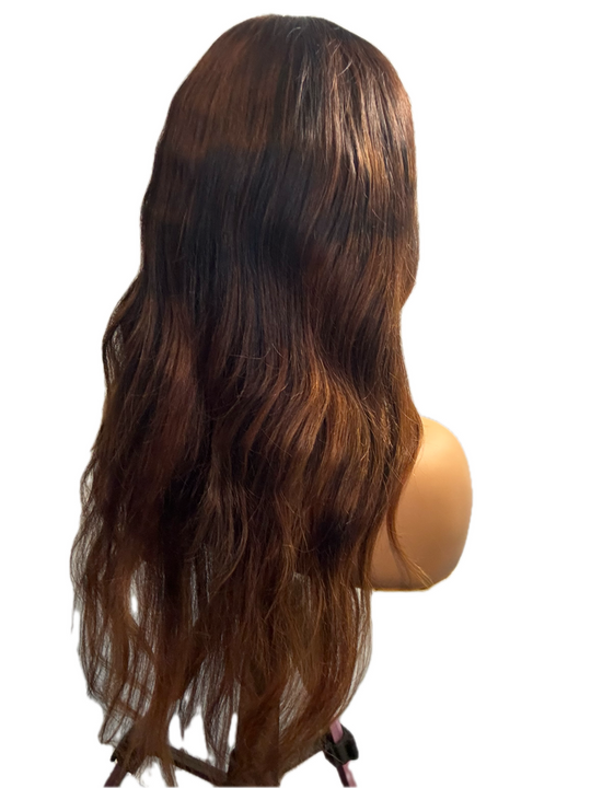 Fully customised ombre highlight closure wig