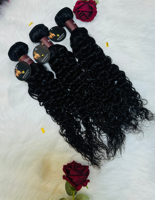 Upgraded Premium Virgin Hair | 100% Waterwave Bundles 1pc / 3pc