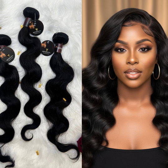 Upgraded Premium Virgin Hair | 100% BodyWave Bundles 1pc / 3pc