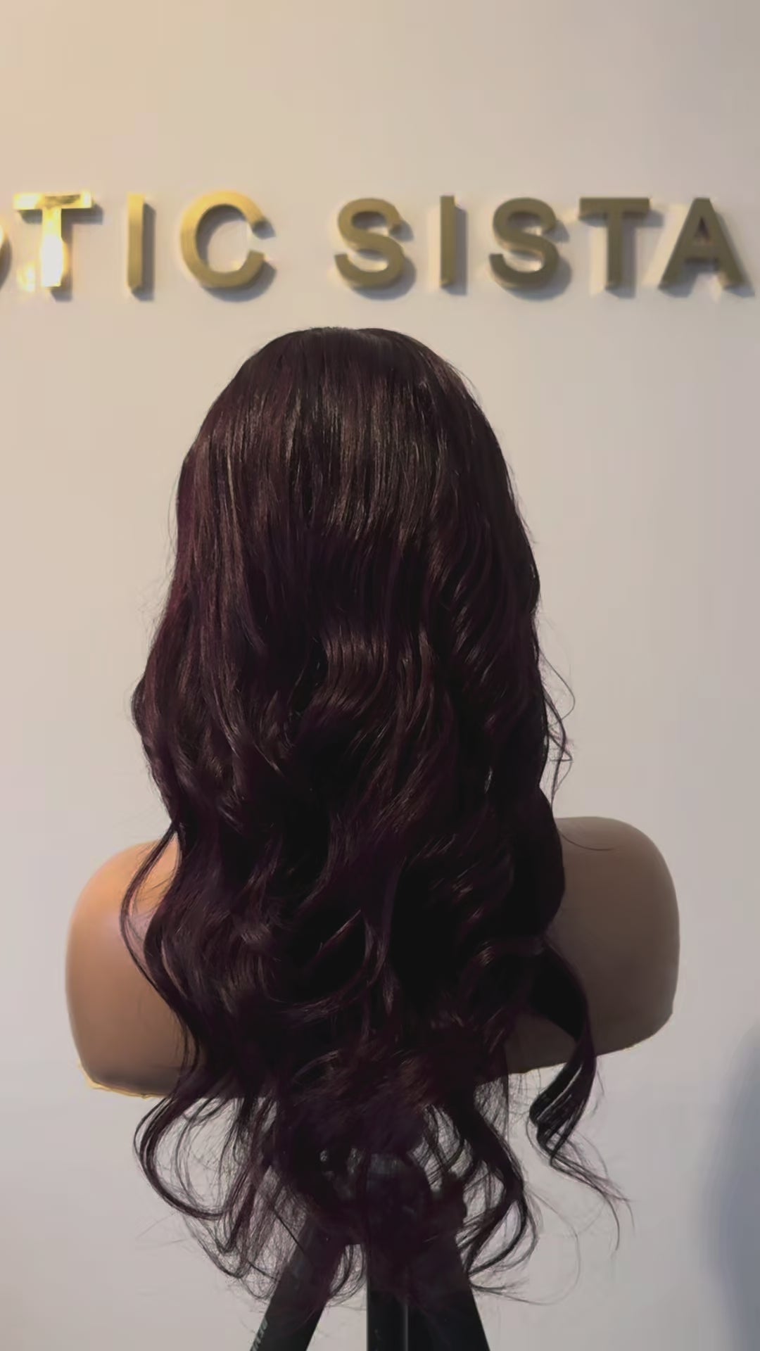 Jodi Black Cherry Virgin Bodywave Closure Wig.