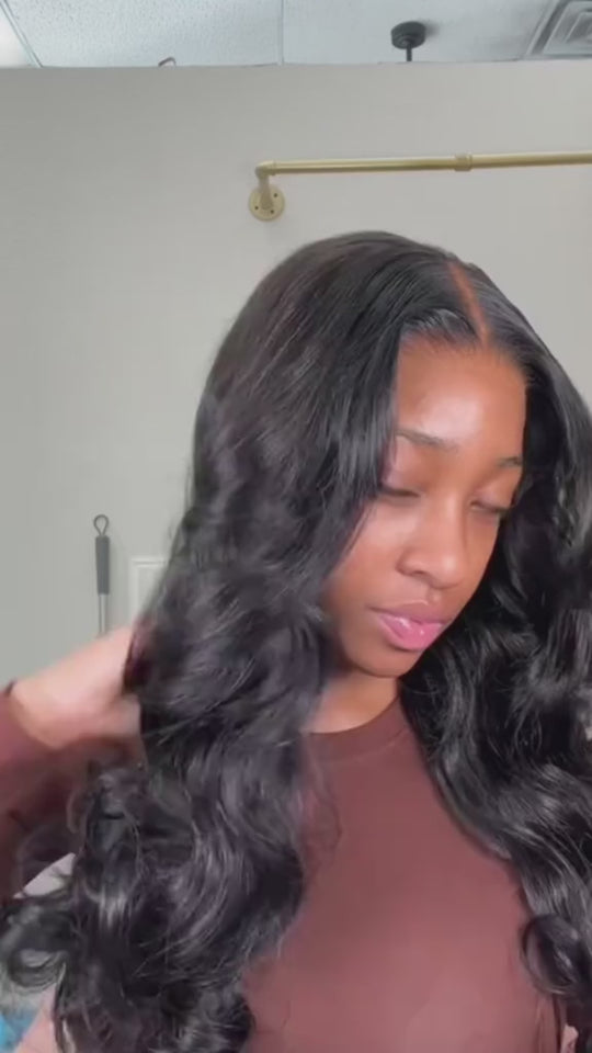 showcasing video of frontal wig