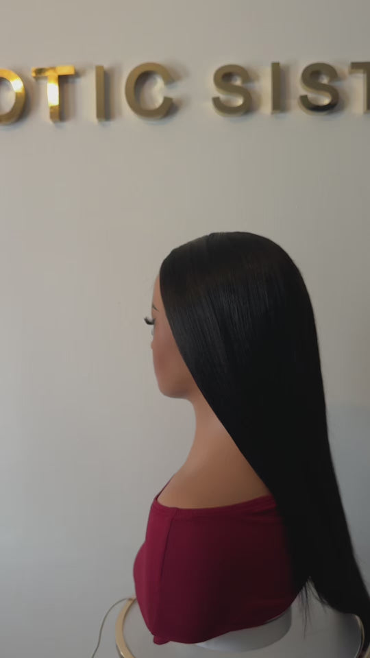 Keisha Yaki Straight Wig Realistic Natural Hairline.