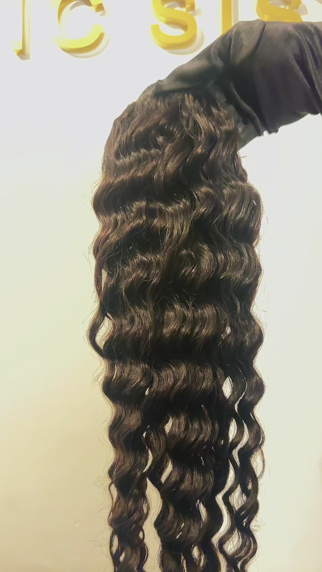 Extension Human Hair Ponytail Extensions - Water Wave, Straight, Curly, Clip-In Ponytail Extensions